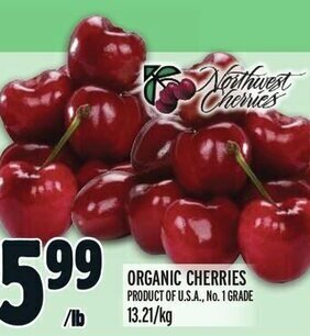 Metro ORGANIC CHERRIES offer