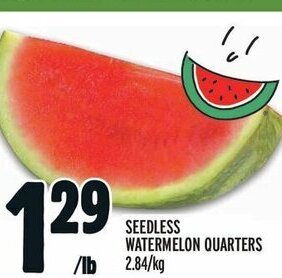 Metro SEEDLESS WATERMELON QUARTERS offer