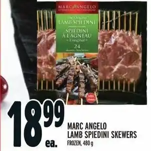 Metro MARC ANGELO LAMB SPIEDINI SKEWERS FROZEN, 480g offer