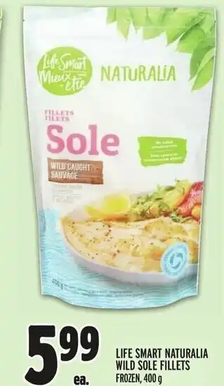 Metro LIFE SMART NATURALIA WILD SOLE FILLETS FROZEN, 400 g offer