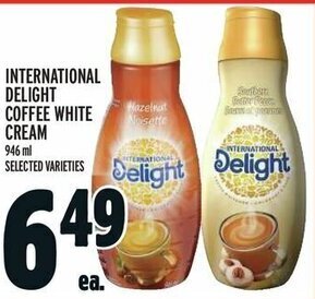 Metro INTERNATIONAL DELIGHT COFFEE WHITE CREAM 946ML offer