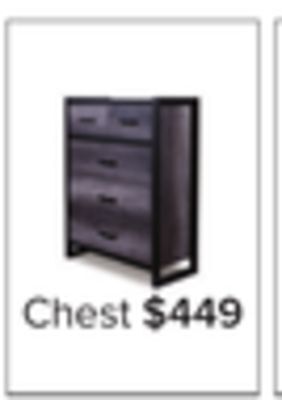 Leon's Terra 5 drawer chest - grey offer