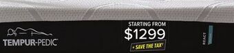 Leon's Tempur-pedic mattress offer