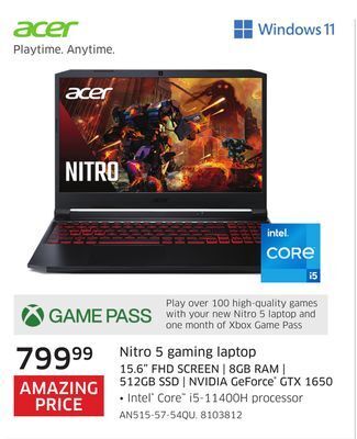The Source Acer nitro 5 gaming laptop offer