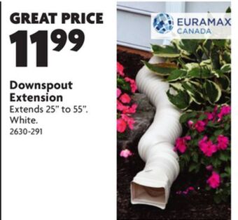 Home Hardware Downspout extension offer