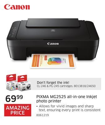 The Source Canon pixma mg2525 all-in-one inkjet photo printer offer