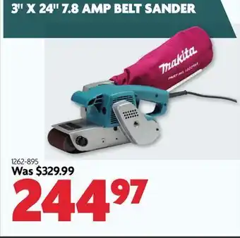 Home Hardware 3 x 24 7.8 amp belt sander offer