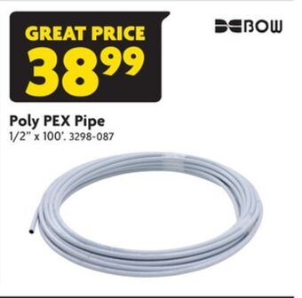 Home Hardware Poly pex pipe offer