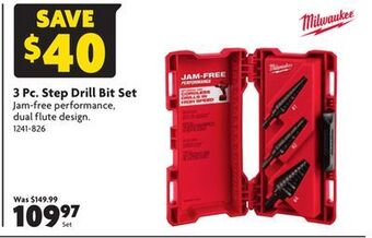 Home Hardware 3 pc. step drill bit set offer