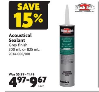 Home Hardware Acoustical sealant offer