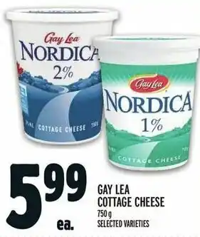 Metro GAY LEA COTTAGE CHEESE 750 g offer