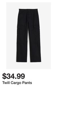 H&M Twill cargo pants offer