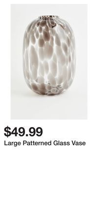 H&M Large patterned glass vase offer
