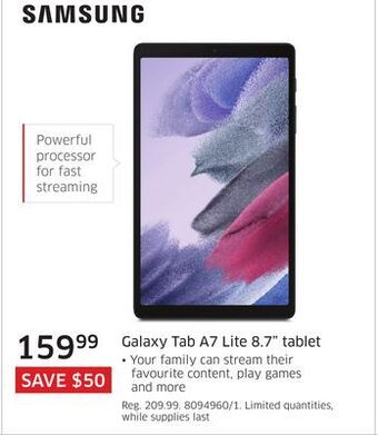 The Source Samsung galaxy tab a7 lite 8.7 tablet offer
