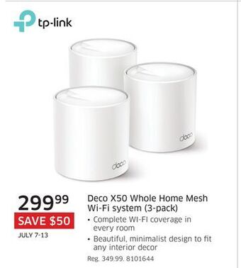 The Source Tp-link deco x50 whole home mesh wi-fi system (3-pack) offer