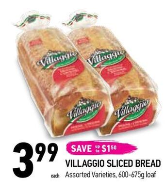 Coppa's Fresh Market Villaggio sliced bread offer