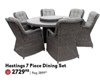 Sheridan Nurseries Hastings 7 piece dining set offer