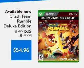 Walmart Crash team rumble deluxe edition offer