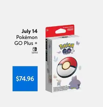 Walmart Pokémon go plus + offer