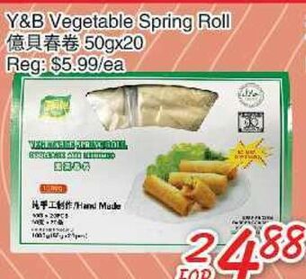 Foody Mart Y&b vegetable spring roll offer