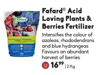 Sheridan Nurseries Fafard acid loving plants & berries fertilizer offer