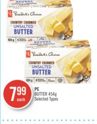 Shoppers Drug Mart Pc butter offer