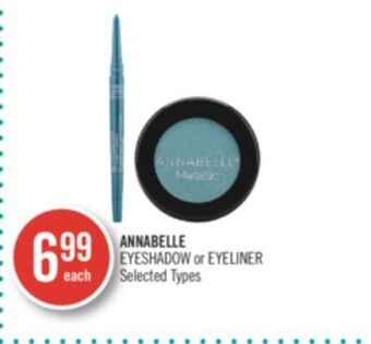 Shoppers Drug Mart Annabelle eyeshadow or eyeliner offer
