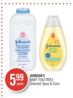 Shoppers Drug Mart Johnson's baby toiletries offer