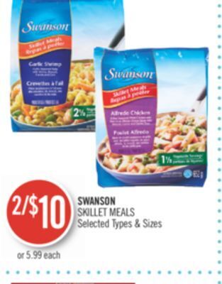 Shoppers Drug Mart Swanson skillet meals offer