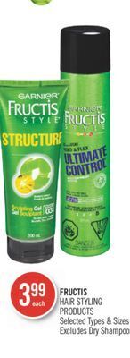 Shoppers Drug Mart Fructis hair styling products offer