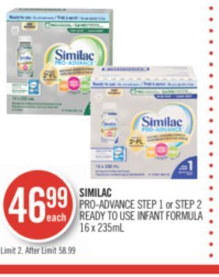 Similac advance hot sale shoppers