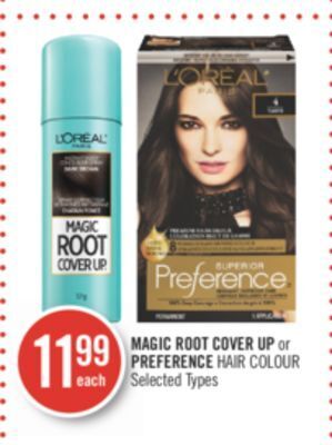 Shoppers Drug Mart Magic root cover up or preference hair colour offer