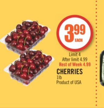 Shoppers Drug Mart Cherries offer