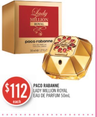 Shoppers Drug Mart Paco rabanne lady million royal eau de parfum offer