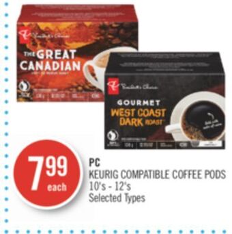 Shoppers Drug Mart Pc keurig compatible coffee pods 10's - 12's offer