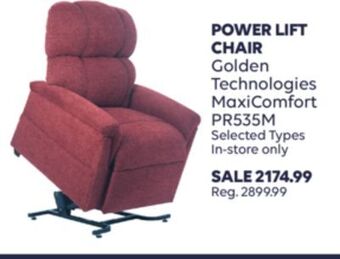 Shoppers Drug Mart Power lift chair offer