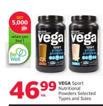 Rexall Vega sport nutritional powders offer