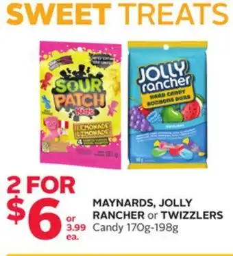 Rexall Maynards, jolly rancher or twizzlers candy offer