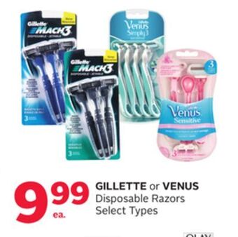 Rexall Gillette or venus disposable razors offer