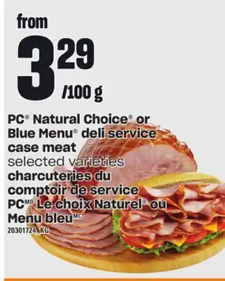 Independent City Market Charcuteries du comptoir de service pc le choix naturel menu bleu offer