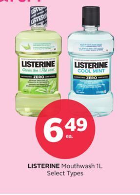Rexall Listerine mouthwash offer