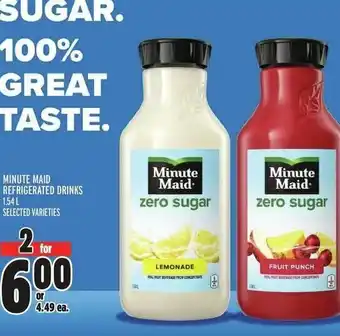 Metro MINUTE MAID REFRIGERATED DRINKS 1.54L offer