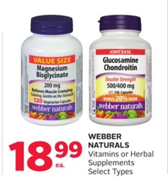 Rexall Webber naturals vitamins or herbal supplements offer