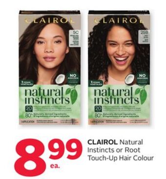 Rexall Clairol natural instincts or root touch-up hair colour offer