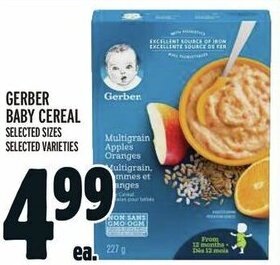 Metro GERBER BABY CEREAL offer