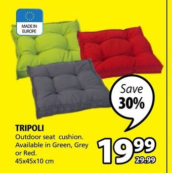 JYSK Tripoli outdoor seat cushion offer