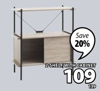 JYSK Vandborg 2-shelf with cabinet offer