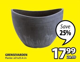 JYSK Grensevarden planter offer