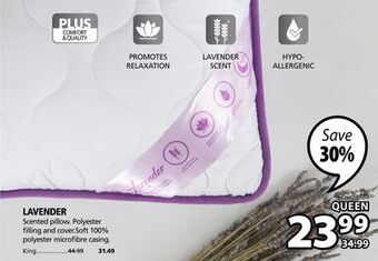 JYSK Lavender scented pillow offer