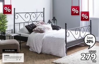 JYSK Aarberg bed frame (queen) offer
